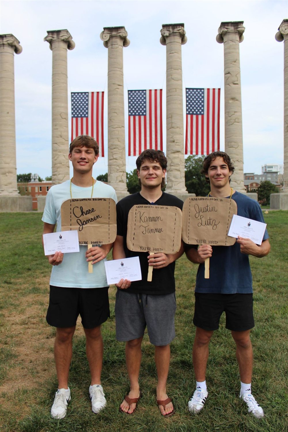 Bid day at the Columns
