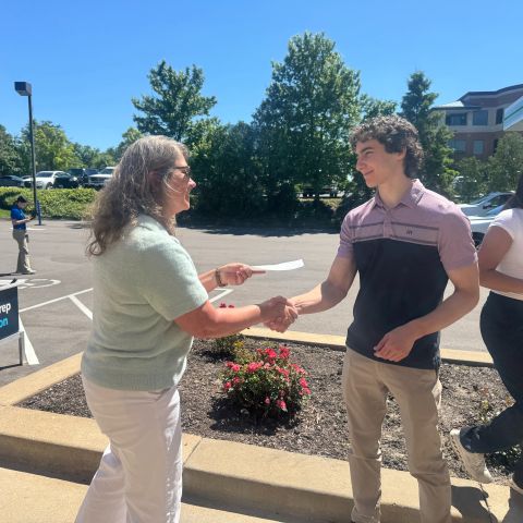 Receiving the grant